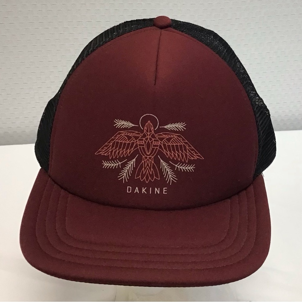 Dakine Burgundy and Black Graphic Trucker Hat